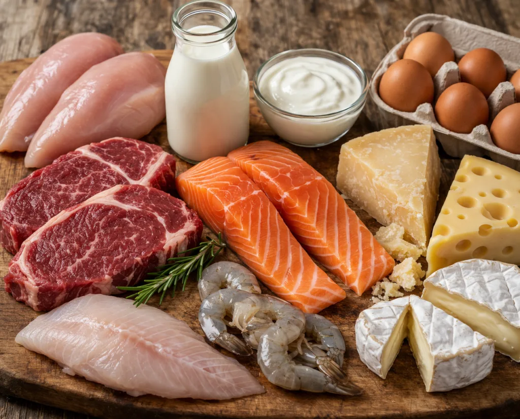eiwitrijke voeding met vlees eieren en vis voor spieropbouw en hersteleiwitrijke voeding met vlees eieren en vis voor spieropbouw en herstel